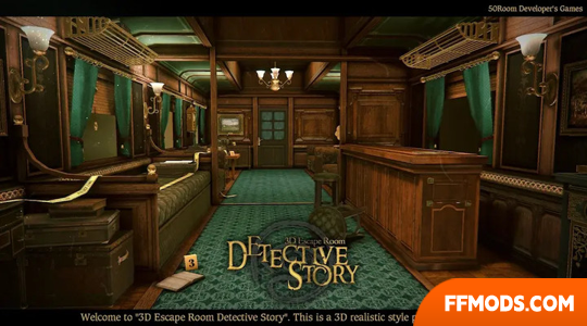 3D Escape Room Detective Story