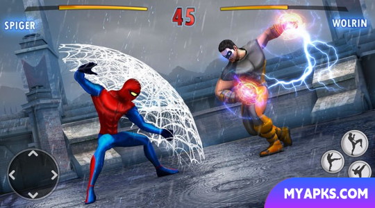 Jogo de luta de super-heróis Kungfu