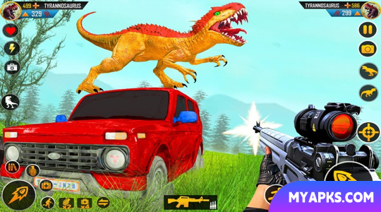 Jogos de armas para caçadores de dinossauros