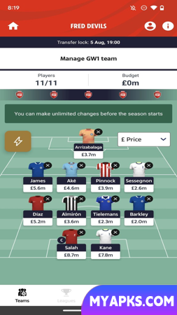 Time dos sonhos no Fantasy Football