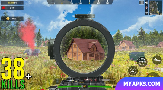 Jogo de armas off-line FPS Commando