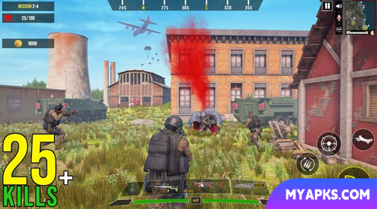 Jogo de armas off-line FPS Commando