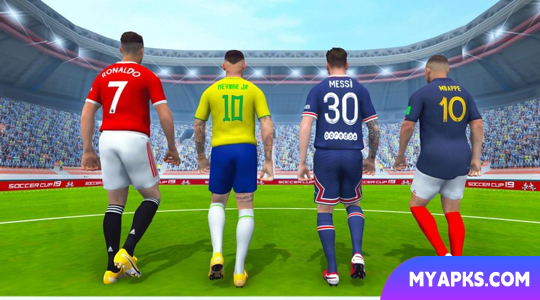 Jogo de futebol da liga de futebol 3D