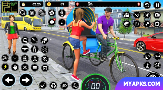 BMX Bike Taxi Driving City Passenger Simulator