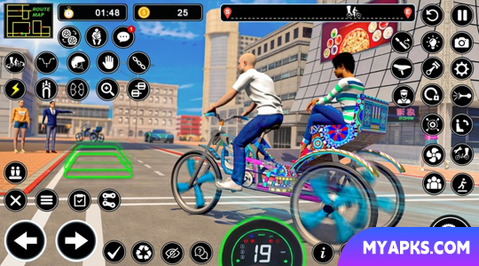BMX Bike Taxi Driving City Passenger Simulator