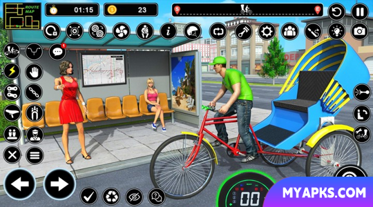 BMX Bike Taxi Driving City Passenger Simulator
