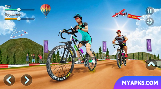 Corrida de bicicleta BMX - Acrobacia de bicicleta
