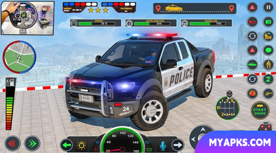 Caminhão de transporte de carros da polícia dos EUA