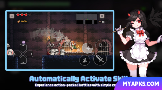 Dungeon Slasher: RPG Roguelike de ação em pixels