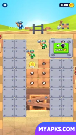 Tiny Miners: Escavador de solo