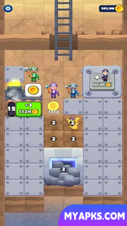 Tiny Miners: Escavador de solo