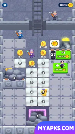 Tiny Miners: Escavador de solo