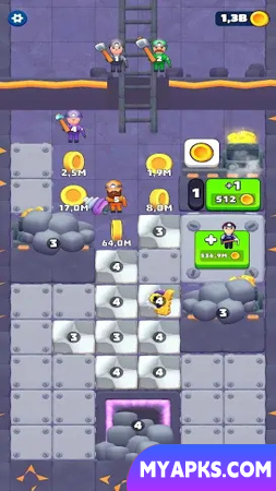Tiny Miners: Escavador de solo