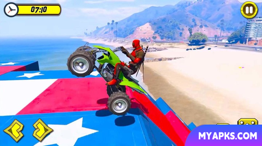 Quads Superheroes Stunts Racing