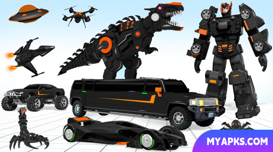 Jogo Limousine Car Dino Robot