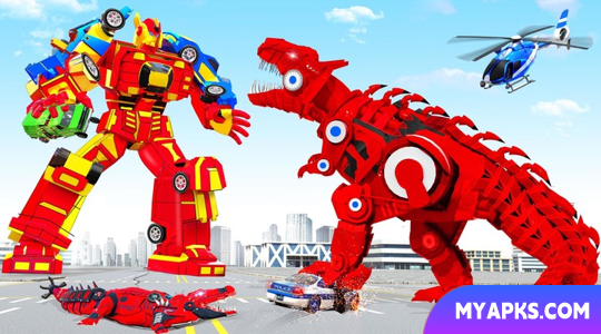 Jogo Limousine Car Dino Robot