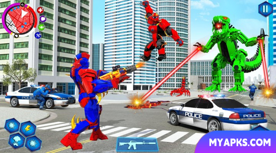 Jogo Limousine Car Dino Robot