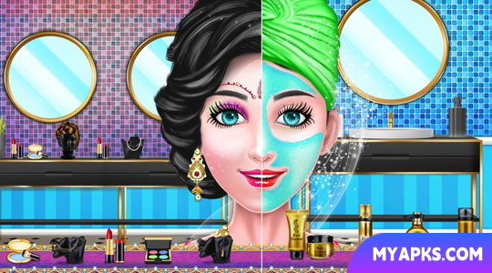 Maquiagem de boneca de moda para casamento