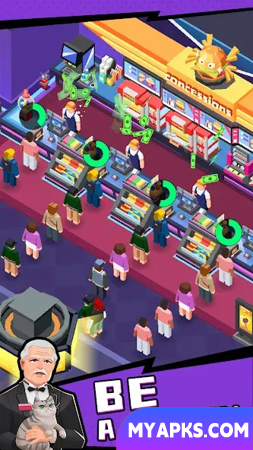 Jogo Idle Cinema Empire Tycoon