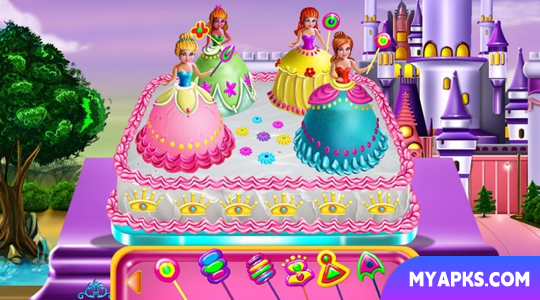 Culinária de bolos de princesas