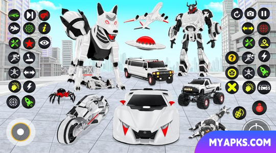 Fox Robot Makeover Bike Game