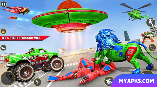 Jogos de transporte de robôs espaciais 3D