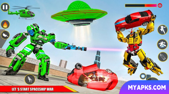 Jogos de transporte de robôs espaciais 3D
