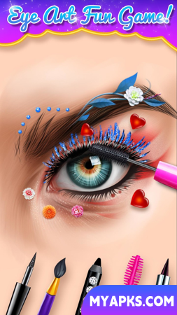 Arte dos olhos: Jogos de maquiagem de moda