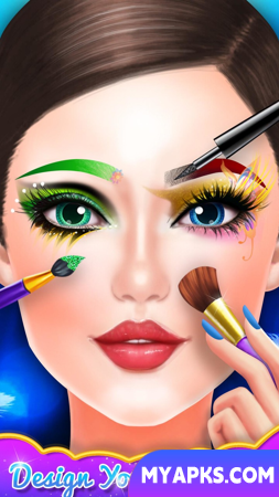 Arte dos olhos: Jogos de maquiagem de moda