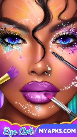 Arte dos olhos: Jogos de maquiagem de moda