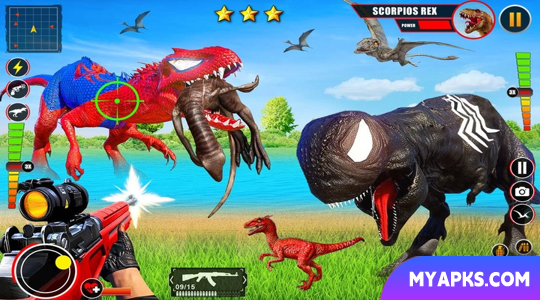 Caça selvagem: Jogos de Caça ao Dino