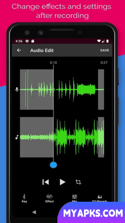 Voloco: Estúdio vocal, batidas e efeitos