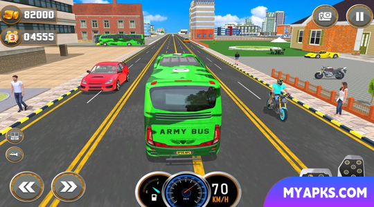 Jogos de condução de ônibus do exército 3D