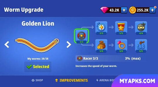 Worms Hunting - Snake Game Zone .iO