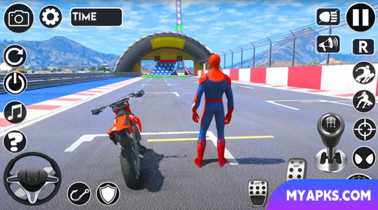 Superhero Tricky Bike Stunt GT Racing