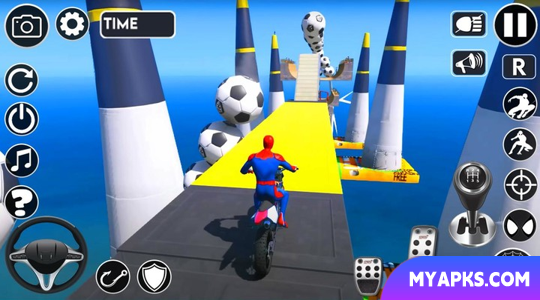 Superhero Tricky Bike Stunt GT Racing