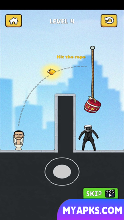 Batalha de nível do homem do banheiro