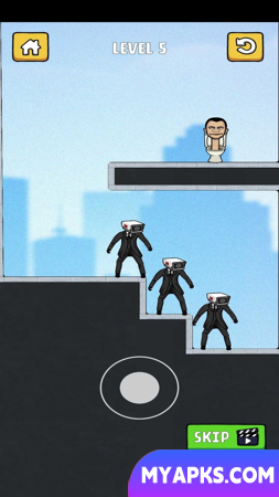 Batalha de nível do homem do banheiro