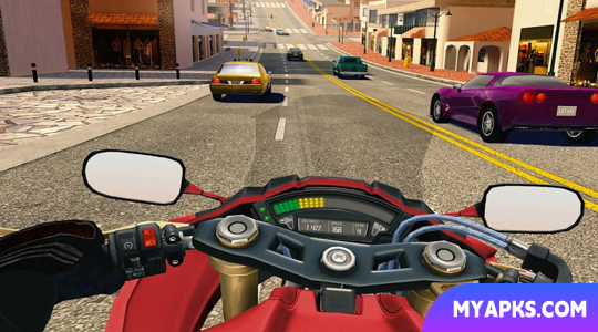 Moto Rider GO: Tráfego na estrada