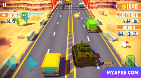 Blocky Highway: Corrida de Tráfego