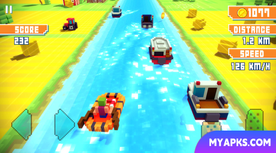 Blocky Highway: Corrida de Tráfego