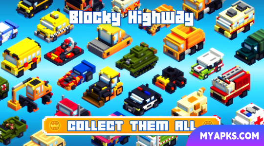 Blocky Highway: Corrida de Tráfego
