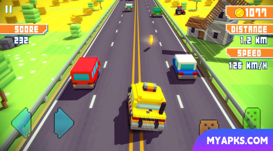 Blocky Highway: Corrida de Tráfego