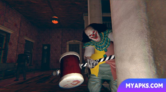 Palhaços. Escape from the horror game