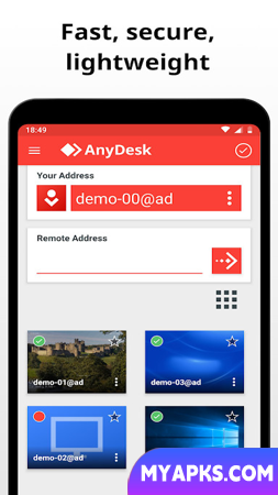 Software de área de trabalho remota AnyDesk