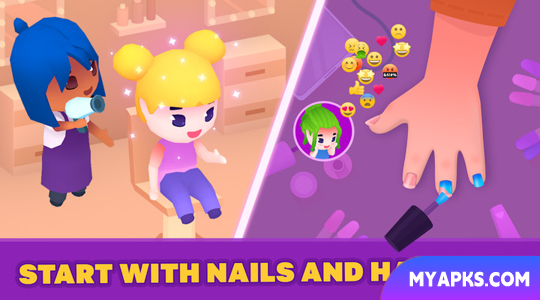 Idle Beauty Salon: Simulador de salão de beleza e unhas