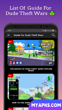 Códigos de trapaça do Dude Theft Wars