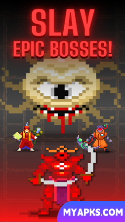 Dunidle: heróis de RPG ociosos em pixels