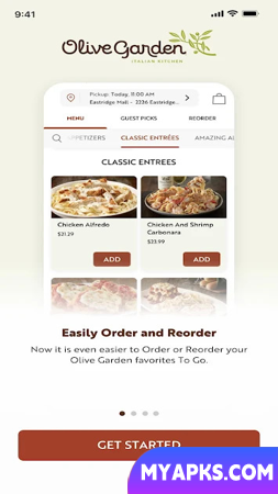 Cozinha Italiana Olive Garden