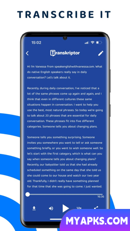 Transcrição de fala para texto